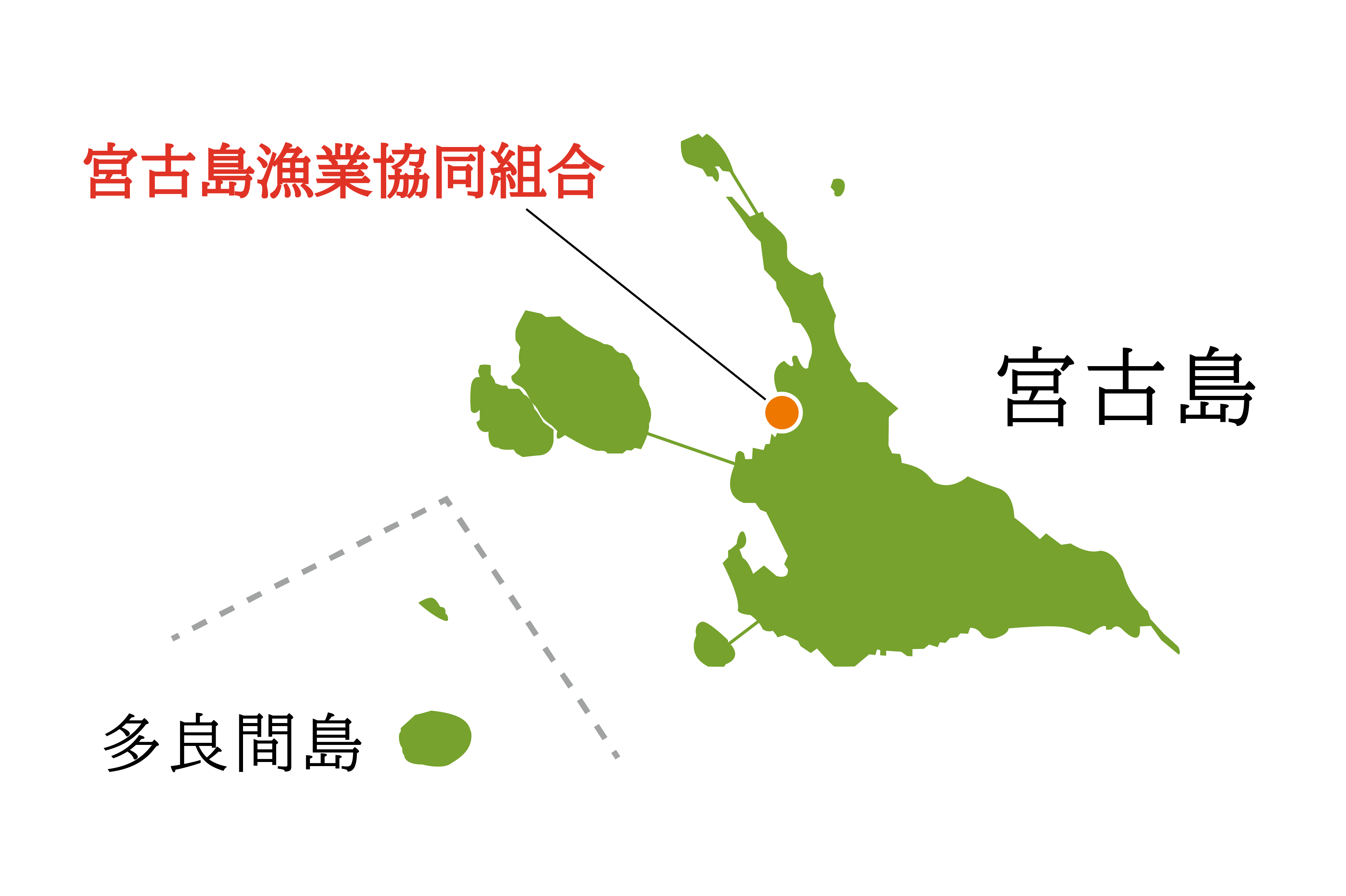 宮古島漁業協同組合の位置図